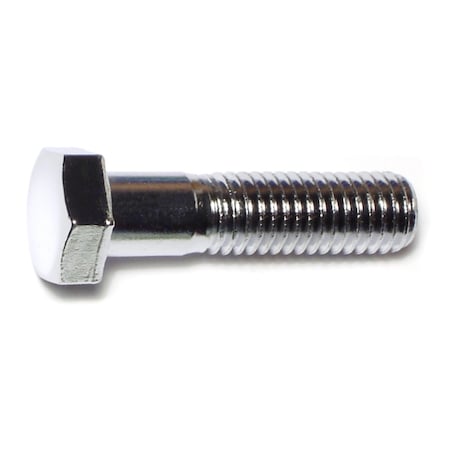 Midwest Fastener Grade 5, 1/2"-13 Hex Head Cap Screw, Chrome Plated Steel, 2 in L, 5 PK 75345